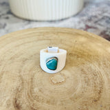 Santa Fe Stone Rings - White