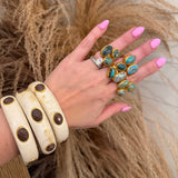 Resin Bangles - Ivory