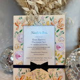 Baby Bath + Massage Set - Flowers