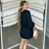 Romance Romper - Black