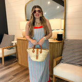 Fancy Fireworks Stripe Maxi Dress