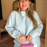 Light Denim Dan Cropped Sweater