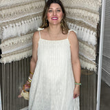 Plain Pastures Midi Dress - Cream