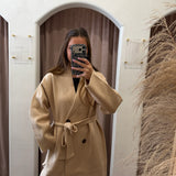 Stroll In The Park Wrap Tie Coat