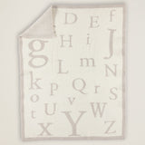Cozy Chic ABC Blanket - Stone + Cream