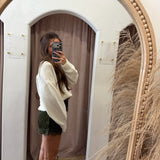 Olive Martini Lace Shorts