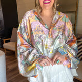 Painted Prairie Oversized Blouse Top