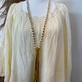 Stacked Havana Pearl Necklace - Tan