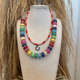 Rainbow Vinyl Necklace