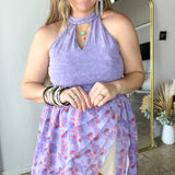 Levi Ruffle Maxi Tunic Top