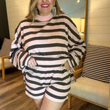 Neapolitan Striped Long Sleeve Tee