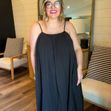 Soft Lines Maxi Dress - Black