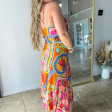 {Spell} Aphrodite Bias Maxi Dress - Rose