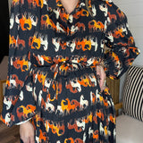 Horse Girl Fringe Mini Dress - Black