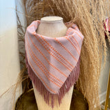 Outlaw Fringe Bandana - Pink + Orange