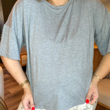 Ultra Soft Jersey Short Sleeve - Dark Heather Grey