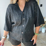 {Spell} Rhodes Knit Shirt - Onyx