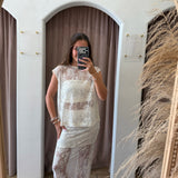 Made To Mesh Sequin Top - Cream