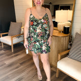 Suarez Ruffle Dress - Jungle Mirage