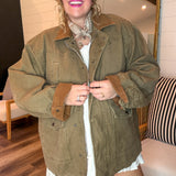 The Traveler Olive Brown Collared Jacket