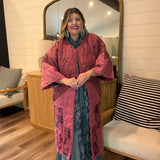 Pink Bloom Quilted Coat