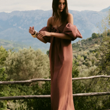 {Caroline Constas} Reyna Tie Front Column Dress