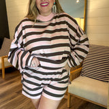 Neapolitan Striped Long Sleeve Tee