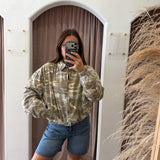 Stone Camo Casual Cargo Jacket