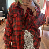 Buffalo Check Oversized Plaid Top