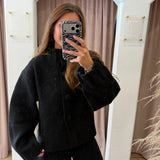 Yours Truly Sweater Set - Black