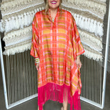 Lemon Drop Fringe Kaftan