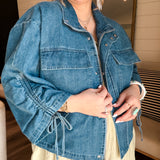 Deep Pockets Mini Denim Jacket