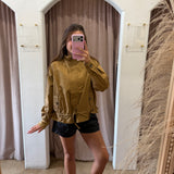 Butterscotch Mock Neck Jacket