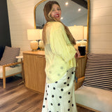 Bold In Bloom Button Down Shirt - Yellow