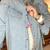 Lennox Light Wash Pearl Snap Shirt