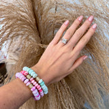 Cotton Candy Bracelet - Purple Turquoise