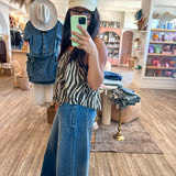 Woodstock Wide Leg Drawstring Jeans