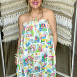 {MUMU} Around The World Maxi Dress - Amalfi Coast Linen