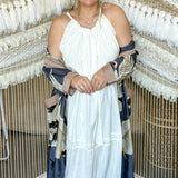 Birds Of A Feather Kimono - Navy