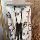 Hendrix Fringe Necklace - Black