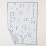 Cozy Chic ABC Blanket - Ocean + Cream