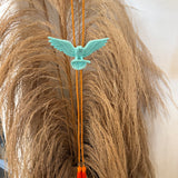 Eagle Bolo Necklace - Turquoise + Golden Yellow + Orange