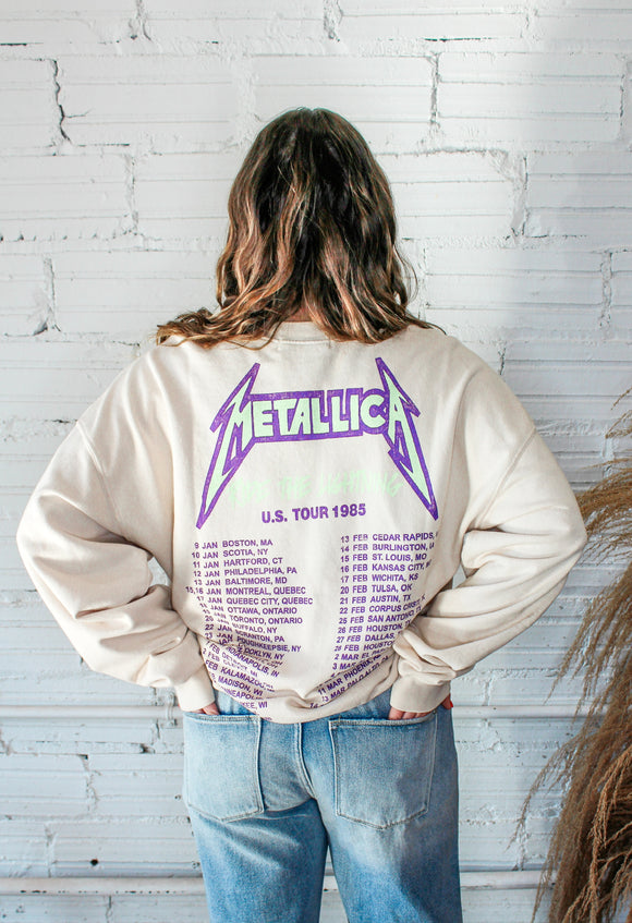 Metallica Ride The Lightning BF Crew Sweater