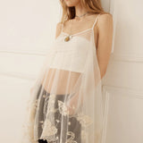 Mooncharm Mesh Hankie Cami Top