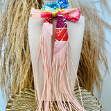 Fringe Silk Twilly Scarves