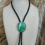 Peyote Bird Brown Bolo Necklace