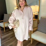 Park Avenue Striped Mini Dress