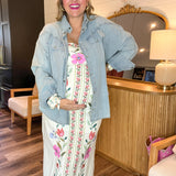 Lennox Light Wash Pearl Snap Shirt