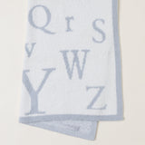 Cozy Chic ABC Blanket - Ocean + Cream