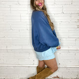Sophisticated Soft Button Down Set - Oxford Blue
